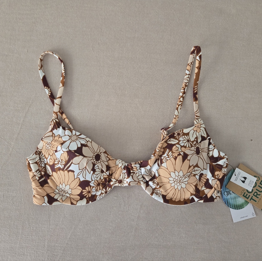 Volcom 'MOOD BLOOMS' Underwire Bikini Top - Melon, XS